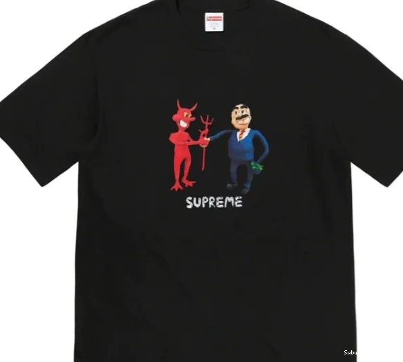 Business S Devil T-shirt Black Trading M L Tee 23SS White XL Printed and Contract 0502